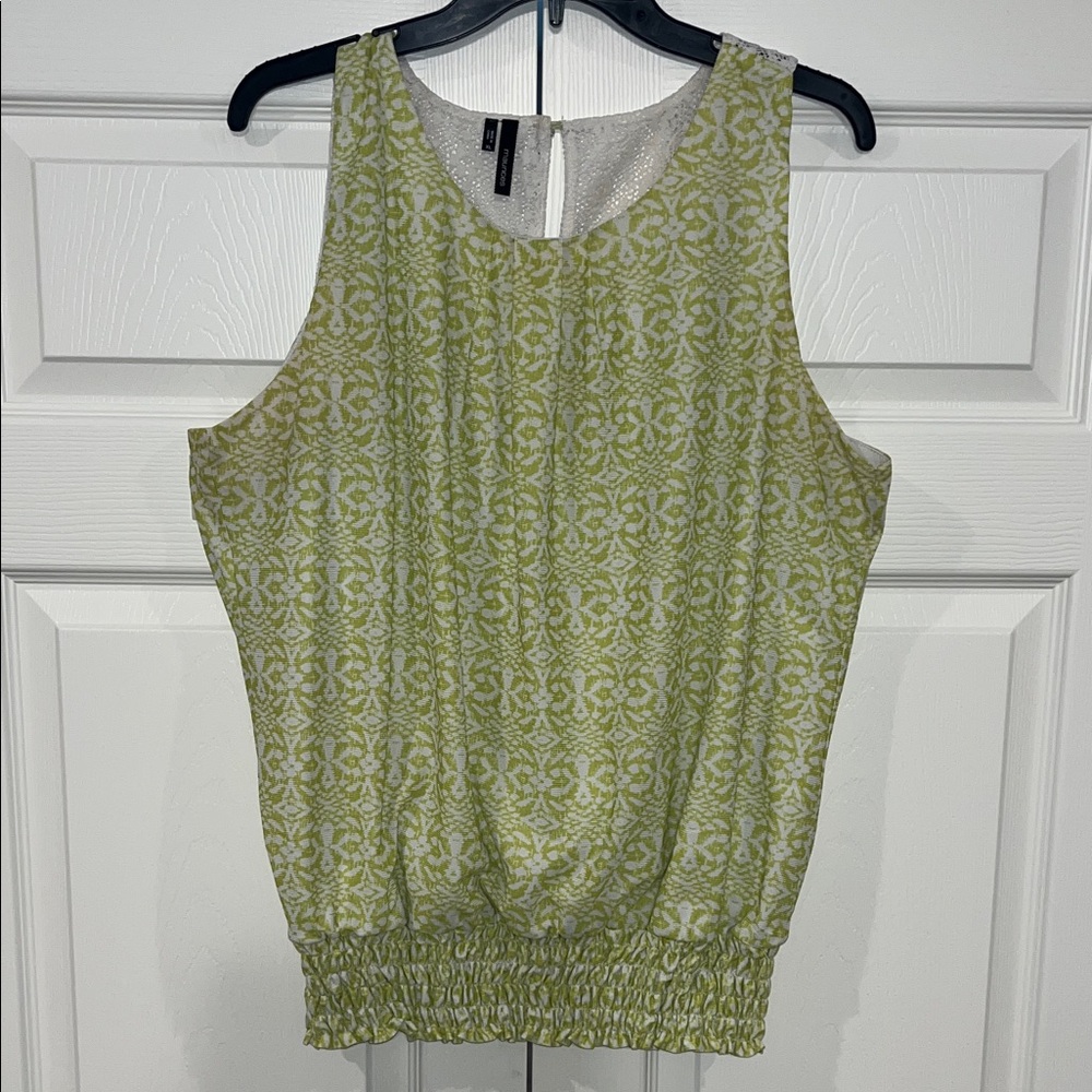 Maurices Olive Patterned Tank Top